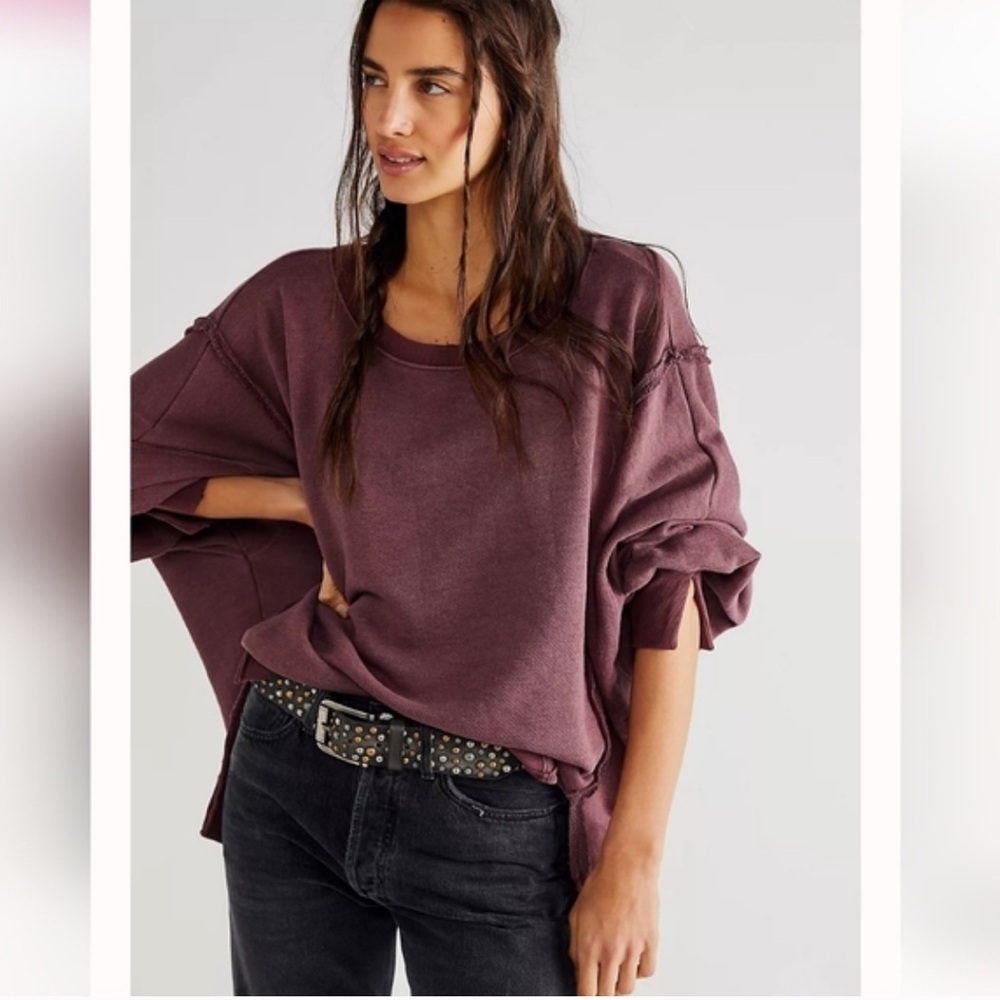 Free People We The Free Camden Sweatshirt Brandywine
